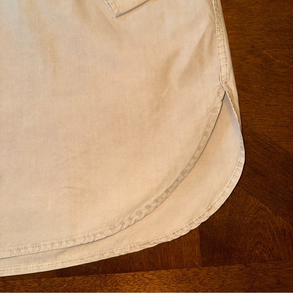 J Crew Women’s Tan Taupe Tunic Shirt Blouse with Bedded Chest Pockets Size 6 - Picture 5 of 13